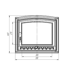 ProMetall Каминная дверца "Арктика"